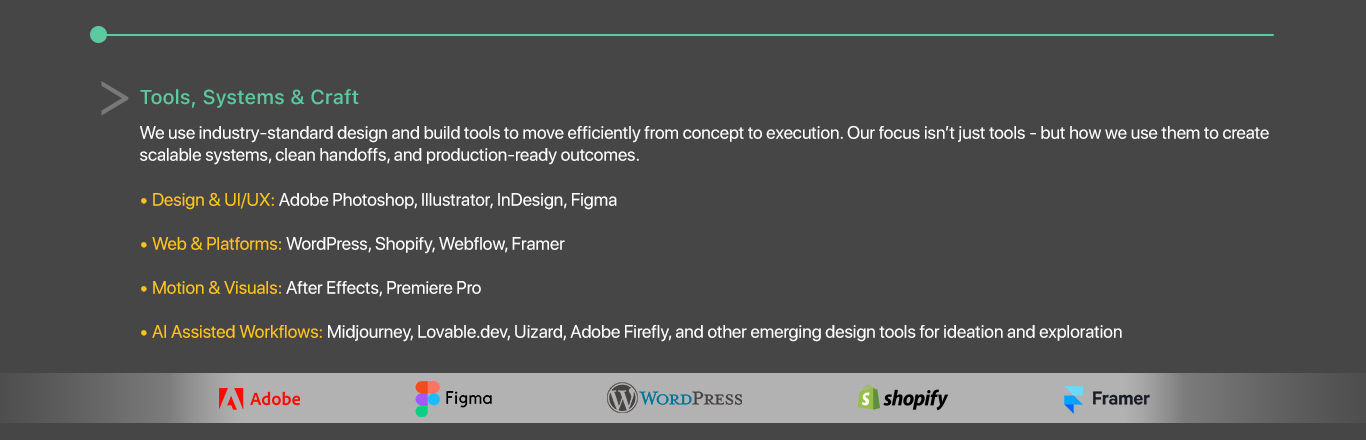Software tools we use